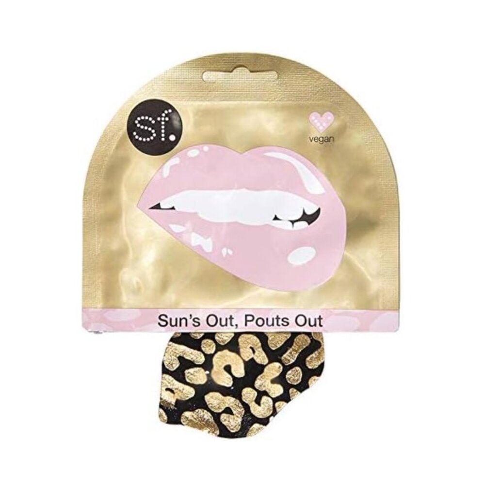 ⭐️ $10 - SF GLOW SKINCARE SUNS OUT, POUTS OUT (SET OF 4) LEOPARD PRINT LIP MASKS